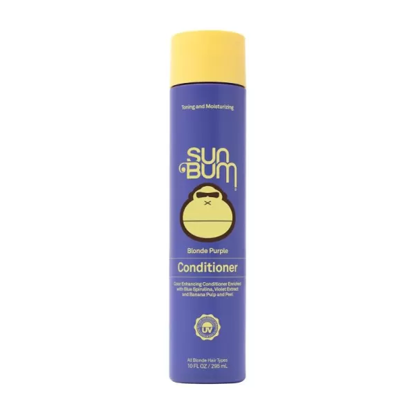 Sun Bum Blonde Conditioner  UVprotecting and Cruelty Free Color Enhancing and Toning Hair Treatment for Blondes  10 Oz