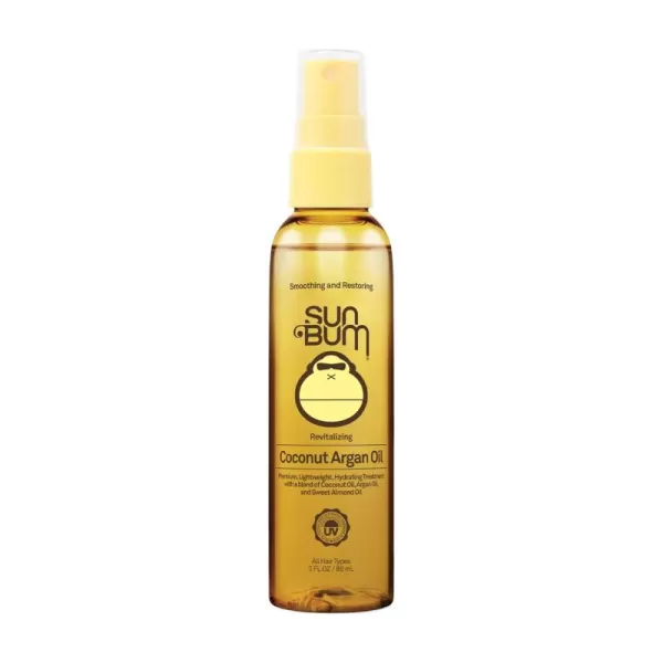 Sun Bum Coconut Argan Oil  Vegan and Cruelty Free Protecting and Strengthening Oil for All Hair Types  3 oz