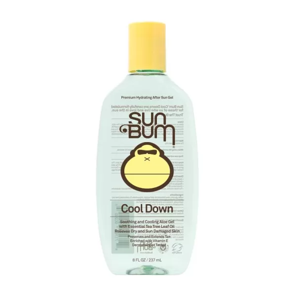 Sun Bum Cool Down Aloe Vera Gel  Vegan After Sun Care with Cocoa Butter to Soothe and Hydrate Sunburn Pain Relief  8 oz8 Fl Oz Pack of 1