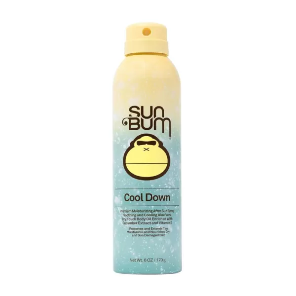 Sun Bum Cool Down Aloe Vera Spray  Vegan After Sun Care with Cocoa Butter to Soothe and Hydrate Sunburn Pain Relief  6 oz6 Ounce Pack of 1