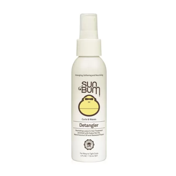 Sun Bum Curls Detangler  Vegan and Cruelty Free Moisturizing Hair Treatment for Wavy and Curly Hair  4 oz4 Fl Oz Pack of 1