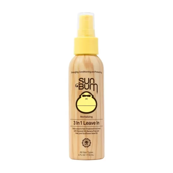 Sun Bum Revitalizing 3 in 1 LeaveIn Conditioner Spray Detangler  Anti Frizz  Paraben and Gluten Free Vegan and Color Safe with UV Protection  4 oz1 Count
