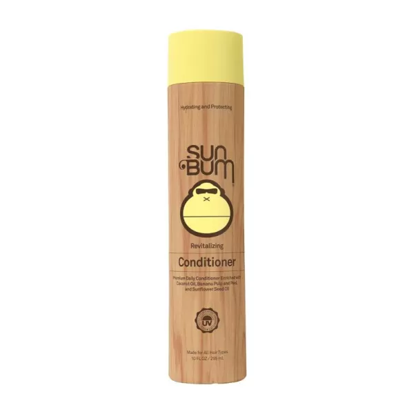 Sun Bum Revitalizing Conditioner Smoothing and Shine Enhancing Paraben Free Gluten Free Vegan UV Protection  Daily Conditioner for All Hair Types  10 oz bottle