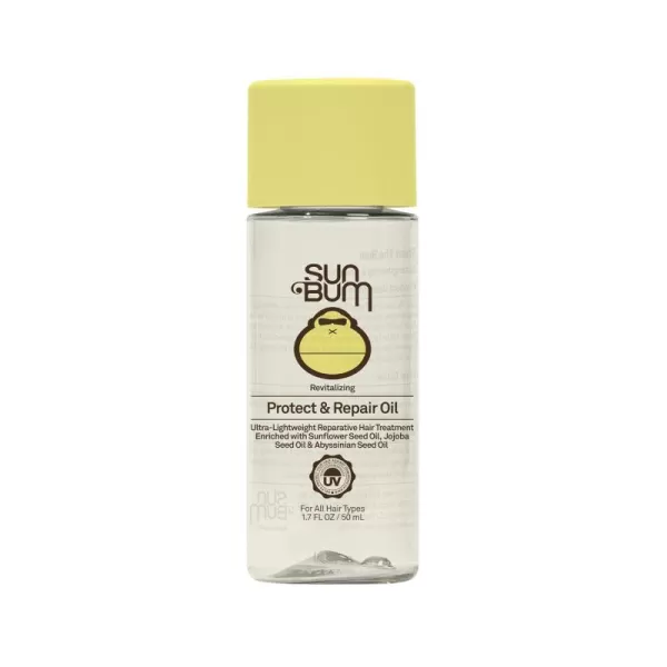 Sun Bum Revitalizing Protect and Repair Hair Oil  UV Protecting Vegan and Cruelty Free  Enriched with Jojoba Oil  15 Fl Oz