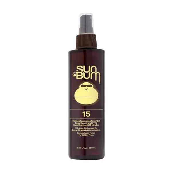 Sun Bum SPF 15 Moisturizing Tanning Oil  Vegan and Hawaii 104 Reef Act Compliant Octinoxate ampamp Oxybenzone Free Broad Spectrum Moisturizing UVAUVB Sunscreen Tanning Oil  85 oz