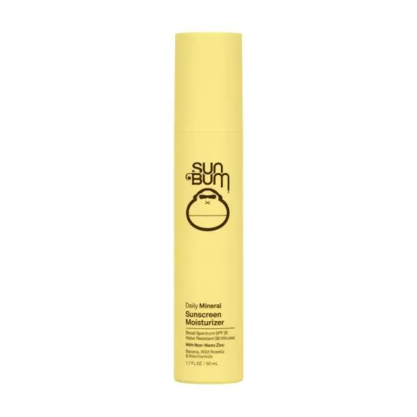 Sun Bum Skin Care SPF 30 Daily Mineral Sunscreen Face Moisturizer  Broad Spectrum UVAUVB Facial Sunscreen with Niacinamide Lightly Tinted  17 Fl oz