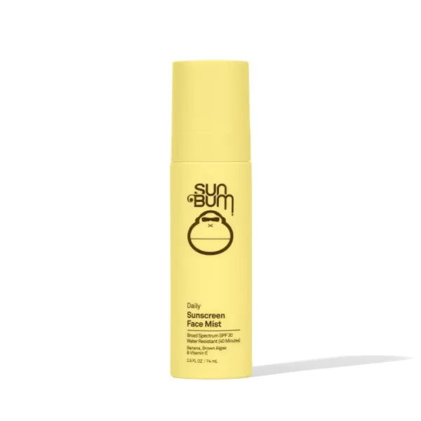 Sun Bum Skin Care SPF 30 Daily Sunscreen Face Mist  Vegan and Hawaii 104 Act Compliant Octinoxate ampamp Oxybenzone Free Broad Spectrum UVAUVB Facial Sunscreen Spray with Vitamin E  25 oz