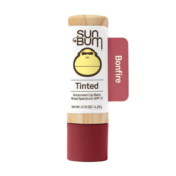 Sun Bum Tinted Lip Balm Raisin Hell  SPF 15  UVAUVB Broad Spectrum Protection  Sensitive Skin Safe  Hypoallergenic Paraben Free  Ozybenzone Free  015 OzBonfire