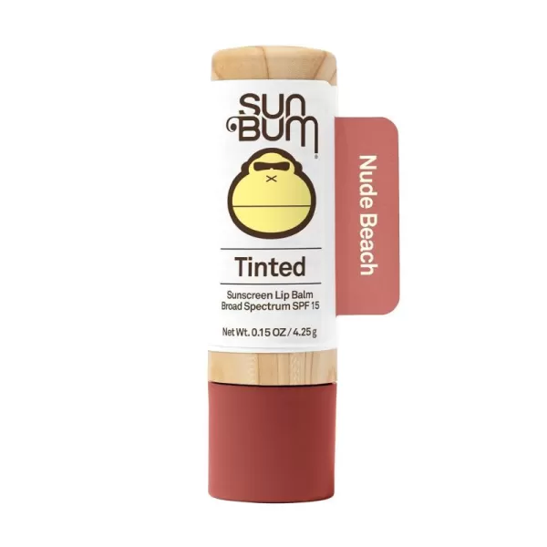 Sun Bum Tinted Lip Balm Raisin Hell  SPF 15  UVAUVB Broad Spectrum Protection  Sensitive Skin Safe  Hypoallergenic Paraben Free  Ozybenzone Free  015 OzNude Beach