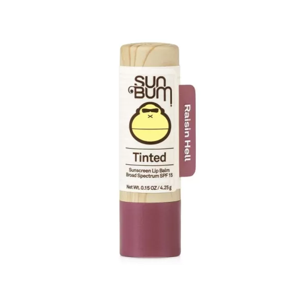 Sun Bum Tinted Lip Balm Raisin Hell  SPF 15  UVAUVB Broad Spectrum Protection  Sensitive Skin Safe  Hypoallergenic Paraben Free  Ozybenzone Free  015 OzRaisin Hell
