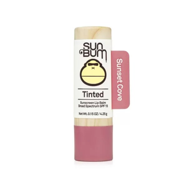 Sun Bum Tinted Lip Balm Raisin Hell  SPF 15  UVAUVB Broad Spectrum Protection  Sensitive Skin Safe  Hypoallergenic Paraben Free  Ozybenzone Free  015 OzSunset Cove
