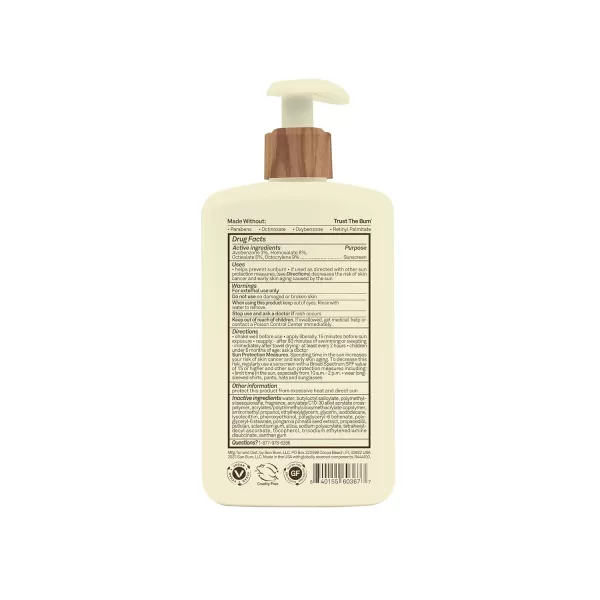Sun Bum Daily SPF 50 Sunscreen Body Lotion  Vegan and Hawaii 104 Act Compliant Made Without Oxybenzone ampamp Octinoxate Broad Spectrum Sun Care  Dermatologist Tested  8 Fl Oz
