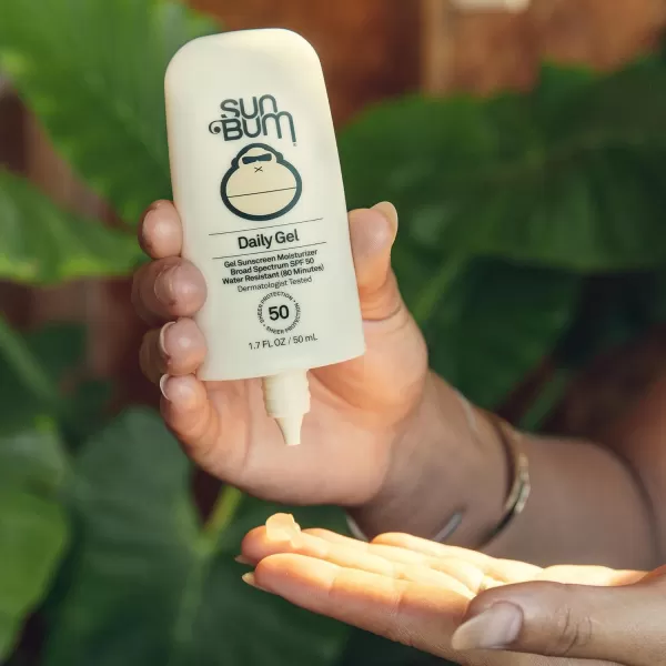 Sun Bum Daily SPF 50 Sunscreen Face Gel  Vegan and Hawaii 104 Act Compliant Made Without Oxybenzone ampamp Octinoxate Broad Spectrum Sun Care  Dermatologist Tested  17 Fl Oz17 Fl Oz Pack of 1