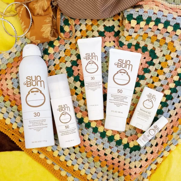 Sun Bum Mineral SPF 30 NonTinted Sunscreen Face Lotion  Vegan and Hawaii 104 Act Compliant Octinoxate ampamp Oxybenzone Free Broad Spectrum Natural Sunscreen with UVAUVB Protection  17 oz