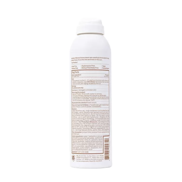 Sun Bum Mineral SPF 30 Sunscreen Spray  Vegan and Hawaii 104 Act Compliant Octinoxate ampamp Oxybenzone Free Broad Spectrum Natural Sunscreen with UVAUVB Protection  6 ozSPF 30