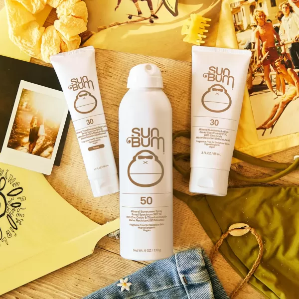 Sun Bum Mineral SPF 30 Tinted Sunscreen Face Lotion  Vegan and Hawaii 104 Act Compliant Octinoxate ampamp Oxybenzone Free Broad Spectrum Natural Sunscreen with UVAUVB Protection  17 oz