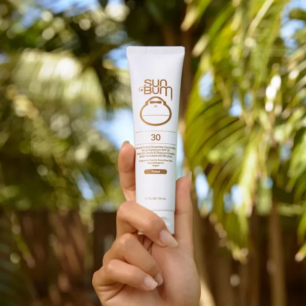 Sun Bum Mineral SPF 30 Tinted Sunscreen Face Lotion  Vegan and Hawaii 104 Act Compliant Octinoxate ampamp Oxybenzone Free Broad Spectrum Natural Sunscreen with UVAUVB Protection  17 oz