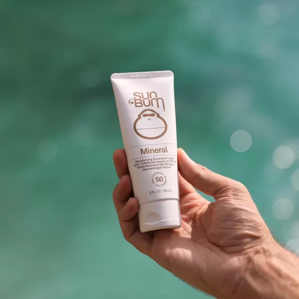 Sun Bum Mineral SPF 50 Sunscreen Lotion  Vegan and Hawaii 104 Act Compliant Octinoxate ampamp Oxybenzone Free Broad Spectrum Natural Sunscreen with UVAUVB Protection  3 ozSPF 50 Lotion