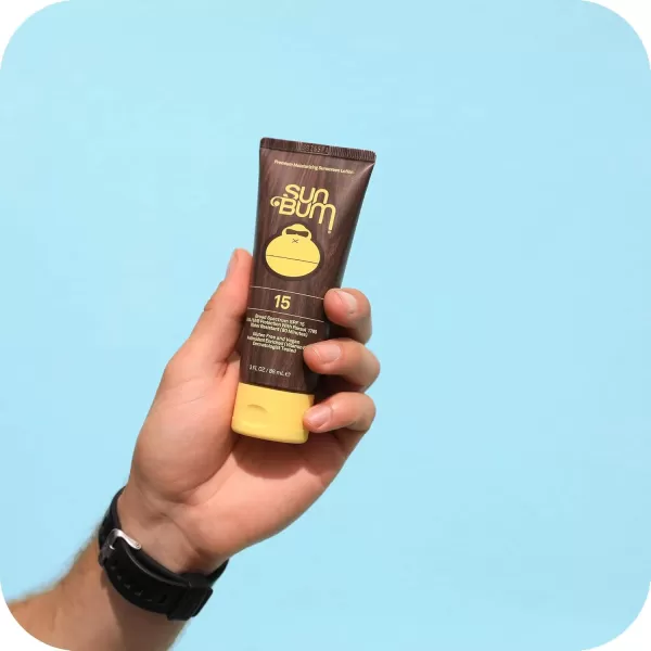 Sun Bum Original SPF 15 Sunscreen Lotion  Vegan and Hawaii 104 Reef Act Compliant Octinoxate ampamp Oxybenzone Free Broad Spectrum Moisturizing UVAUVB Sunscreen with Vitamin E  3 oz