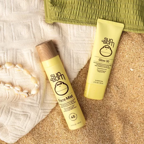 Sun Bum Original SPF 30 Glow Sunscreen Lotion  Vegan and Hawaii 104 Act Compliant Octinoxate ampamp Oxybenzone Free Broad Spectrum Moisturizing UVAUVB Sunscreen Lotion with Vitamin E  2 ozSPF 30