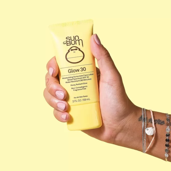 Sun Bum Original SPF 30 Glow Sunscreen Lotion  Vegan and Hawaii 104 Act Compliant Octinoxate ampamp Oxybenzone Free Broad Spectrum Moisturizing UVAUVB Sunscreen Lotion with Vitamin E  2 ozSPF 30  Aloe Vera Gel