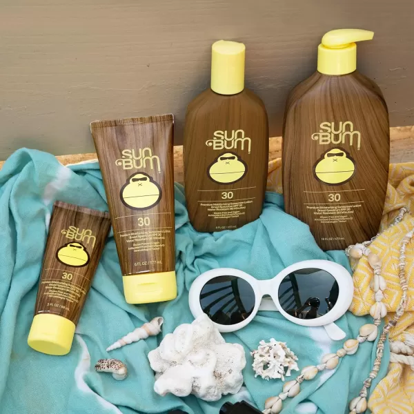 Sun Bum Original SPF 30 Sunscreen Lotion  Vegan and Reef Friendly Octinoxate ampamp Oxybenzone Free Broad Spectrum Moisturizing UVAUVB Sunscreen with Vitamin E  3 oz3 Fl Oz Pack of 2