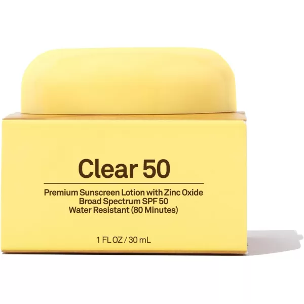 Sun Bum Original SPF 50 Clear Sunscreen with Zinc  Vegan and Reef Friendly Octinoxate ampamp Oxybenzone Free Broad Spectrum Moisturizing UVAUVB Sunscreen with Vitamin E  1 Fl Oz