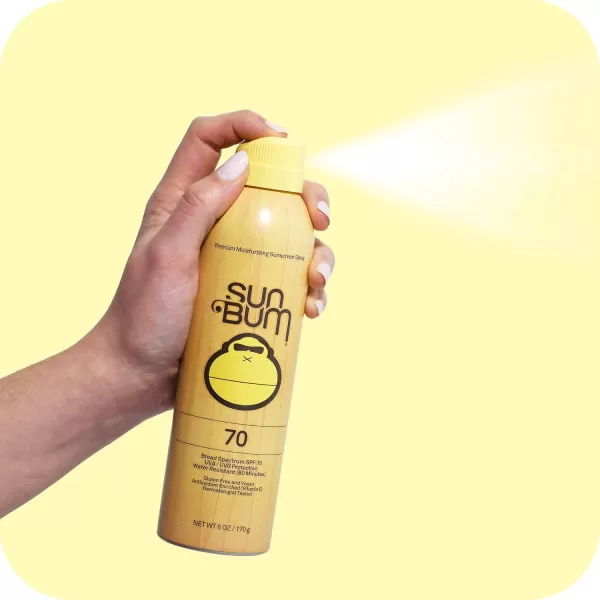 Sun Bum Original SPF 50 Sunscreen Spray Vegan and Hawaii 104 Act Compliant Octinoxate ampamp Oxybenzone Free Broad Spectrum Moisturizing UVAUVB Sunscreen with Vitamin E 6 oz natural6 Fl Oz Pack of 2