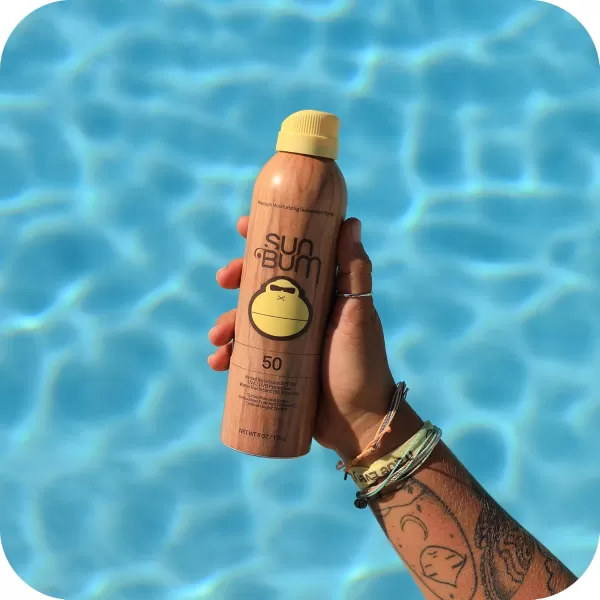Sun Bum Original SPF 50 Sunscreen Spray Vegan and Hawaii 104 Act Compliant Octinoxate ampamp Oxybenzone Free Broad Spectrum Moisturizing UVAUVB Sunscreen with Vitamin E 6 oz natural6 Ounce Pack of 2