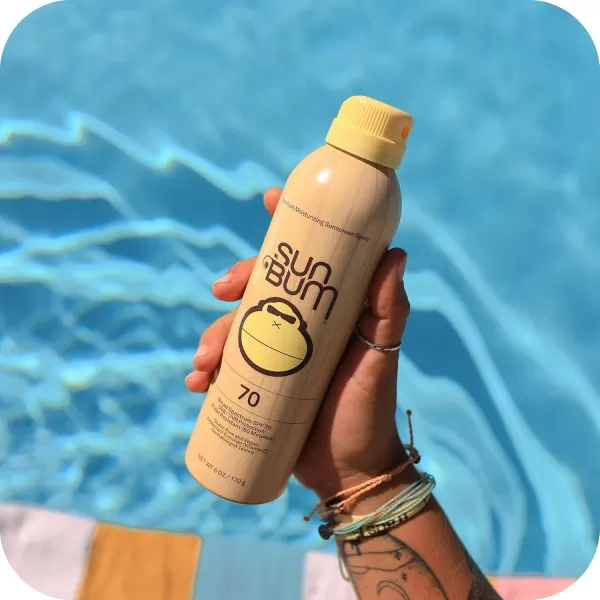 Sun Bum Original SPF 50 Sunscreen Spray Vegan and Hawaii 104 Act Compliant Octinoxate ampamp Oxybenzone Free Broad Spectrum Moisturizing UVAUVB Sunscreen with Vitamin E 6 oz natural6 Fl Oz Pack of 2