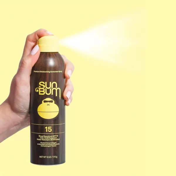 Sun Bum Original SPF 50 Sunscreen Spray Vegan and Hawaii 104 Act Compliant Octinoxate ampamp Oxybenzone Free Broad Spectrum Moisturizing UVAUVB Sunscreen with Vitamin E 6 oz natural6 Ounce Pack of 1