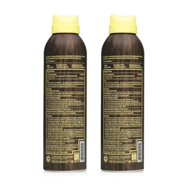 Sun Bum Original SPF 50 Sunscreen Spray Vegan and Hawaii 104 Act Compliant Octinoxate ampamp Oxybenzone Free Broad Spectrum Moisturizing UVAUVB Sunscreen with Vitamin E 6 oz natural6 Ounce Pack of 2