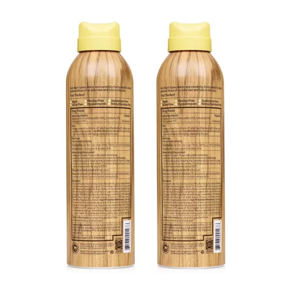 Sun Bum Original SPF 50 Sunscreen Spray Vegan and Hawaii 104 Act Compliant Octinoxate ampamp Oxybenzone Free Broad Spectrum Moisturizing UVAUVB Sunscreen with Vitamin E 6 oz natural6 Ounce Pack of 2