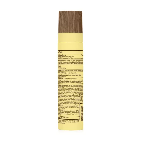 Sun Bum Original SPF Sunscreen 45 Mist  Vegan Hawaii 104 Act Compliant Octinoxate ampamp Oxybenzone Free Broad Spectrum Moisturizing UVAUVB Facial Sunscreen  34 oz Clear