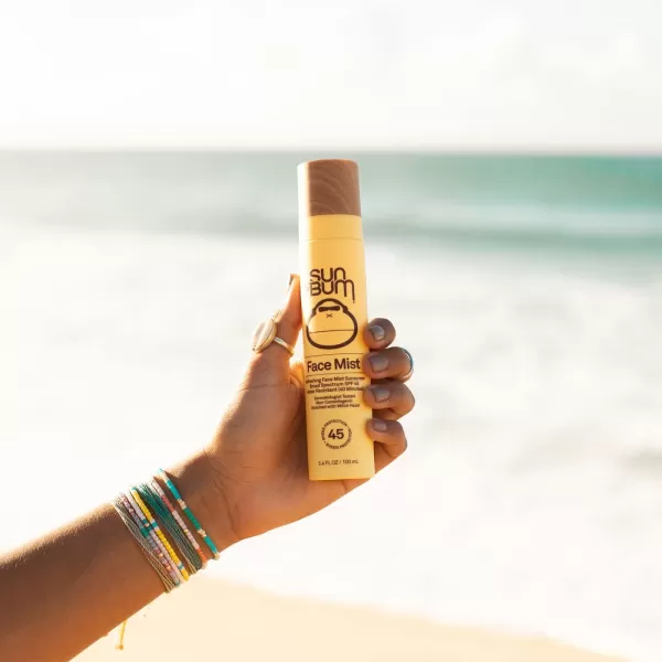 Sun Bum Original SPF Sunscreen 45 Mist  Vegan Hawaii 104 Act Compliant Octinoxate ampamp Oxybenzone Free Broad Spectrum Moisturizing UVAUVB Facial Sunscreen  34 oz Clear