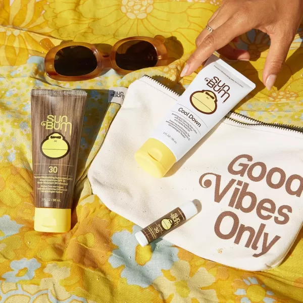 Sun Bum Premium Day Tripper  TravelSized Sun Care Pack with Moisturizing Sunscreen Lotion Sunscreen Lip Balm and Hydrating Cool Down Lotion  Reef Friendly Broad Spectrum UVAUVB Protection Basic