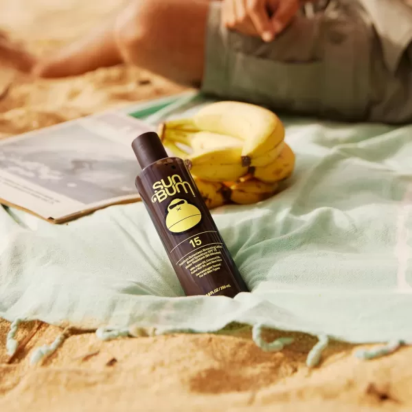 Sun Bum SPF 15 Browning Lotion  Vegan and Hawaii 104 Act Compliant Octinoxate ampamp Oxybenzone Free Broad Spectrum Moisturizing UVAUVB Sunscreen Tanning Lotion with Vitamin E  85 ozSPF 15 Browning Lotion