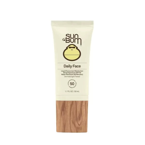 Sun Bum Daily SPF 50 Sunscreen Face Lotion  Vegan and Hawaii 104 Reef Act Compliant Made Without Oxybenzone ampamp Octinoxate Broad Spectrum Sun Care  Dermatologist Tested  17 Fl Oz