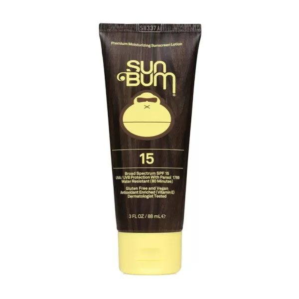 Sun Bum Original SPF 15 Sunscreen Lotion  Vegan and Hawaii 104 Reef Act Compliant Octinoxate ampamp Oxybenzone Free Broad Spectrum Moisturizing UVAUVB Sunscreen with Vitamin E  3 oz
