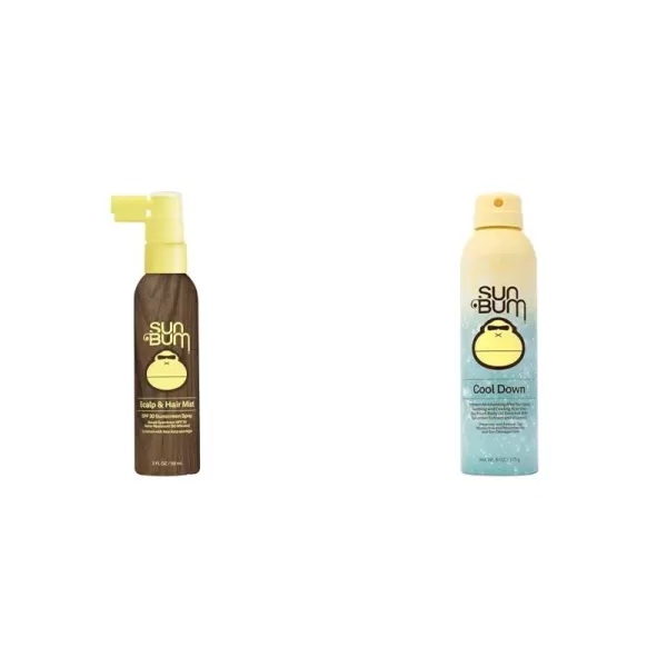 Sun Bum Original SPF 30 Sunscreen Scalp and Hair Mist I Vegan and Hawaii 104 Act Compliant Octinoxate Oxybenzone Free I Broad Spectrum UVAUVB Sunscreen Spray with Vitamin E I 2 OZHair Mist  Aloe Vera Spray