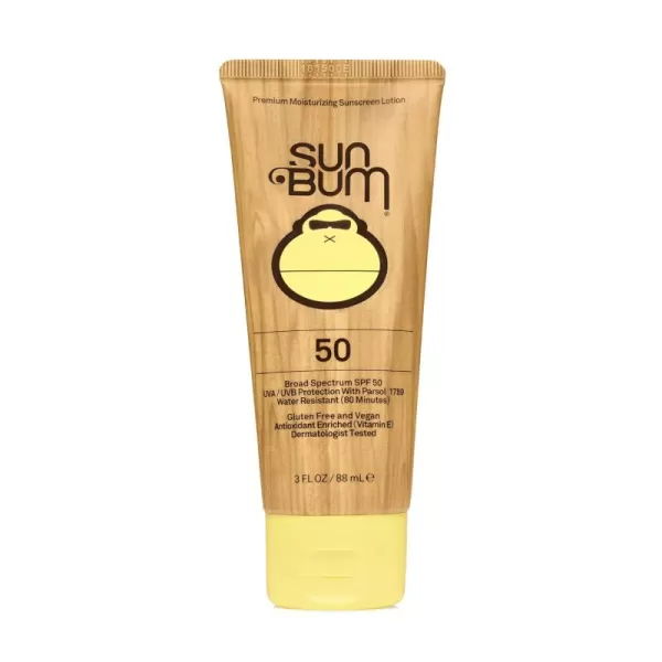 Sun Bum Original SPF 50 Sunscreen Lotion  Vegan and Hawaii 104 Act Compliant Octinoxate ampamp Oxybenzone Free Broad Spectrum Moisturizing UVAUVB Sunscreen with Vitamin E  3 oz3 Fl Oz Pack of 1