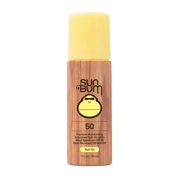 Sun Bum Original SPF 50 Sunscreen RollOn Lotion  Vegan Broad Spectrum Moisturizing UVAUVB Easy Roller Ball Sunscreen Lotion with Vitamin E  3 oz
