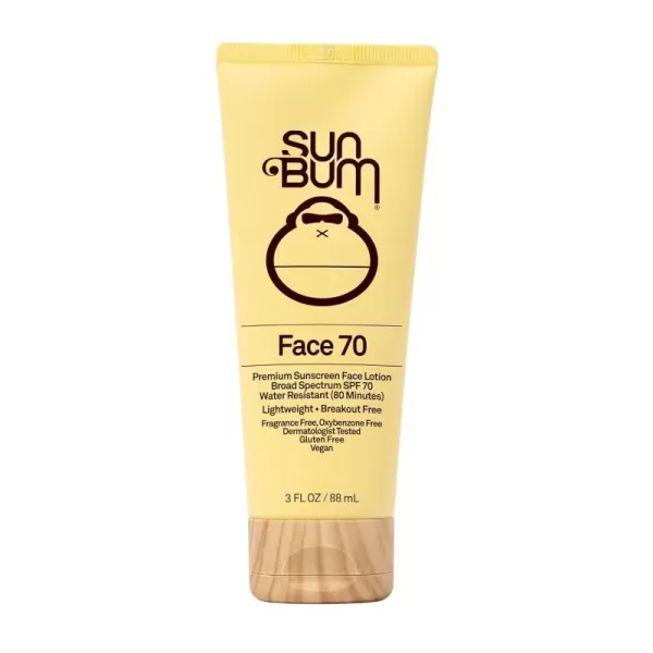 Sun Bum Original SPF 70 Sunscreen Face Lotion  Vegan FragranceFree Moisturizing Broad Spectrum UVAUVB Sunscreen With Vitamin E  3 OzSPF 70