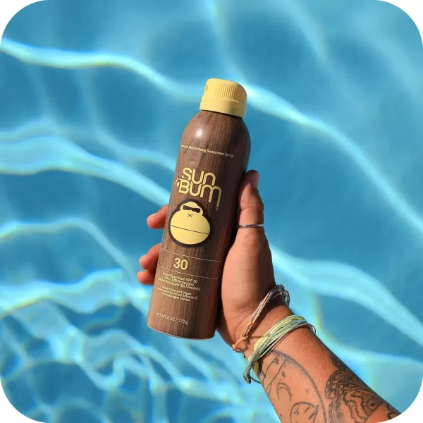 Sun Bum Original SPF 50 Sunscreen Spray Vegan and Hawaii 104 Act Compliant Octinoxate ampamp Oxybenzone Free Broad Spectrum Moisturizing UVAUVB Sunscreen with Vitamin E 6 oz natural6 Ounce Pack of 2