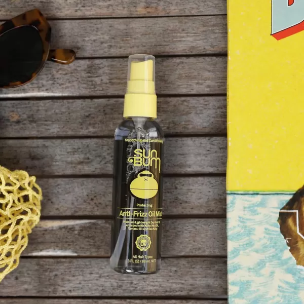 Sun Bum Protecting AntiFrizz Oil Mist  Vegan and Cruelty Free Moisturizing Hair Protector Spray for All Hair Types  3 ozNatural
