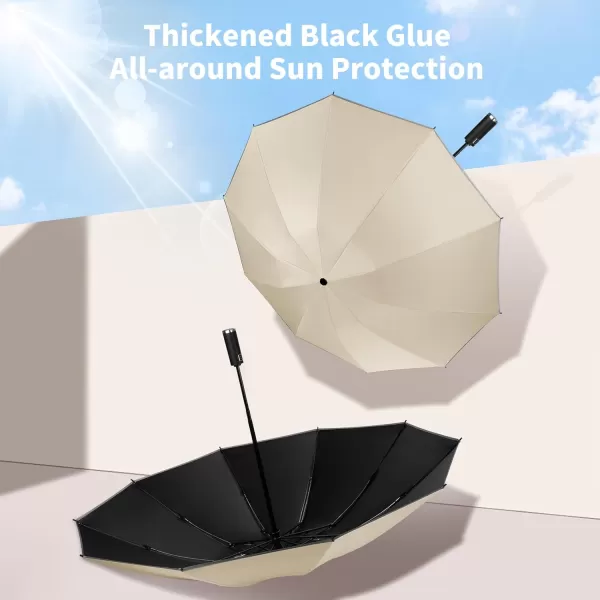 Yoobure Inverted Travel Umbrella Automatic Umbrellas for Rain Windproof Compact Umbrella with Reflective Stripe Folding Sun Umbrella UV Umbrella Portable Large Umbrella for Backpack LightweightYellow