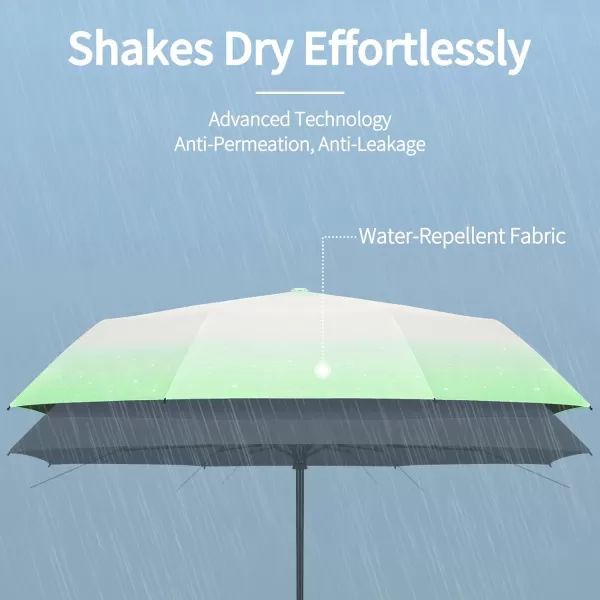 Yoobure Travel Umbrella Windproof Compact Umbrellas for Rain Colorful Sun Umbrella UV Protection Portable Small Umbrella for Backpack Folding UV Blocker Umbrella for Walking Lightweight StrongMint Green