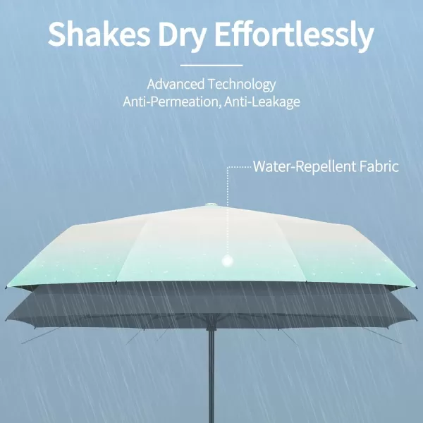 Yoobure Travel Umbrella Windproof Compact Umbrellas for Rain Colorful Sun Umbrella UV Protection Portable Small Umbrella for Backpack Folding UV Blocker Umbrella for Walking Lightweight StrongSky Blue