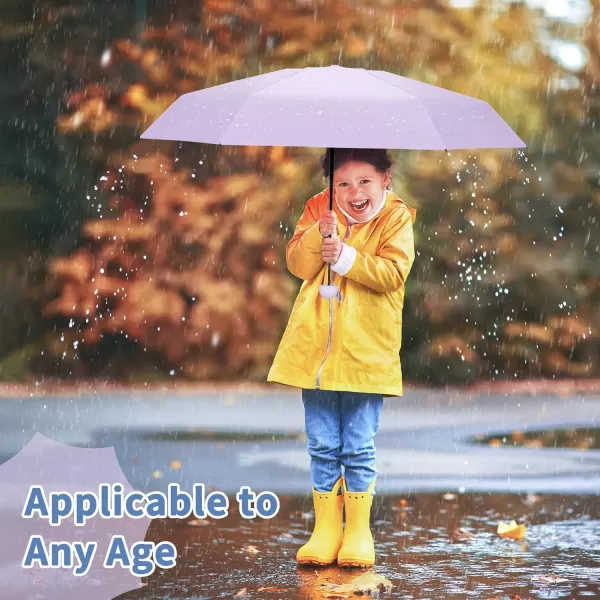 Yoobure Travel Umbrella Portable Compact Umbrella Pocket Mini Umbrella for Purse UV Umbrella Umbrellas for Rain Small Umbrella for Backpack Sun Umbrella with Case Folding Umbrella for Kids WomenPurple