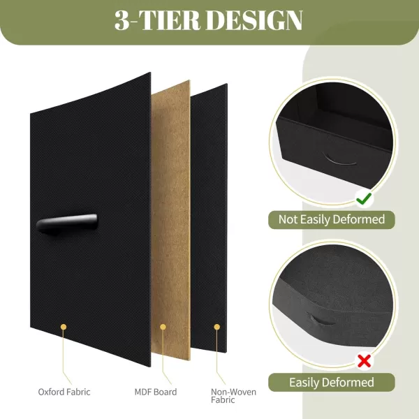 imageYoobure Tall Dresser for Bedroom Dressers ampamp Chests of Drawers 6 Vertical Storage Drawers Fabric Dresser for Closet Night Stand Side Table for Small Space Nightstand End Table for Living Room DormBlack
